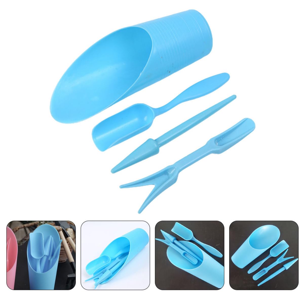Gardening Tools Shop - 4 قطعة/المجموعة ، مجرفة دلو بلاستيكية