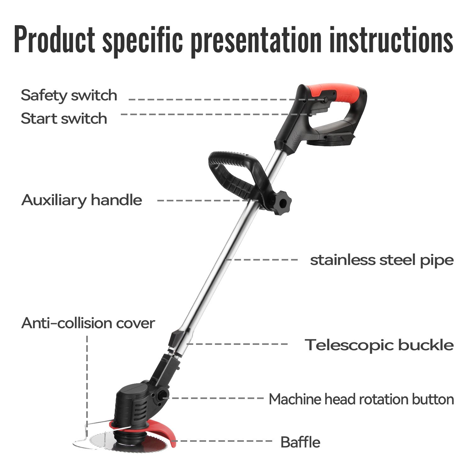 جزازة عشب كهربائية محمولة تعمل - مراجعة Gardening Tools Cutter وسعره