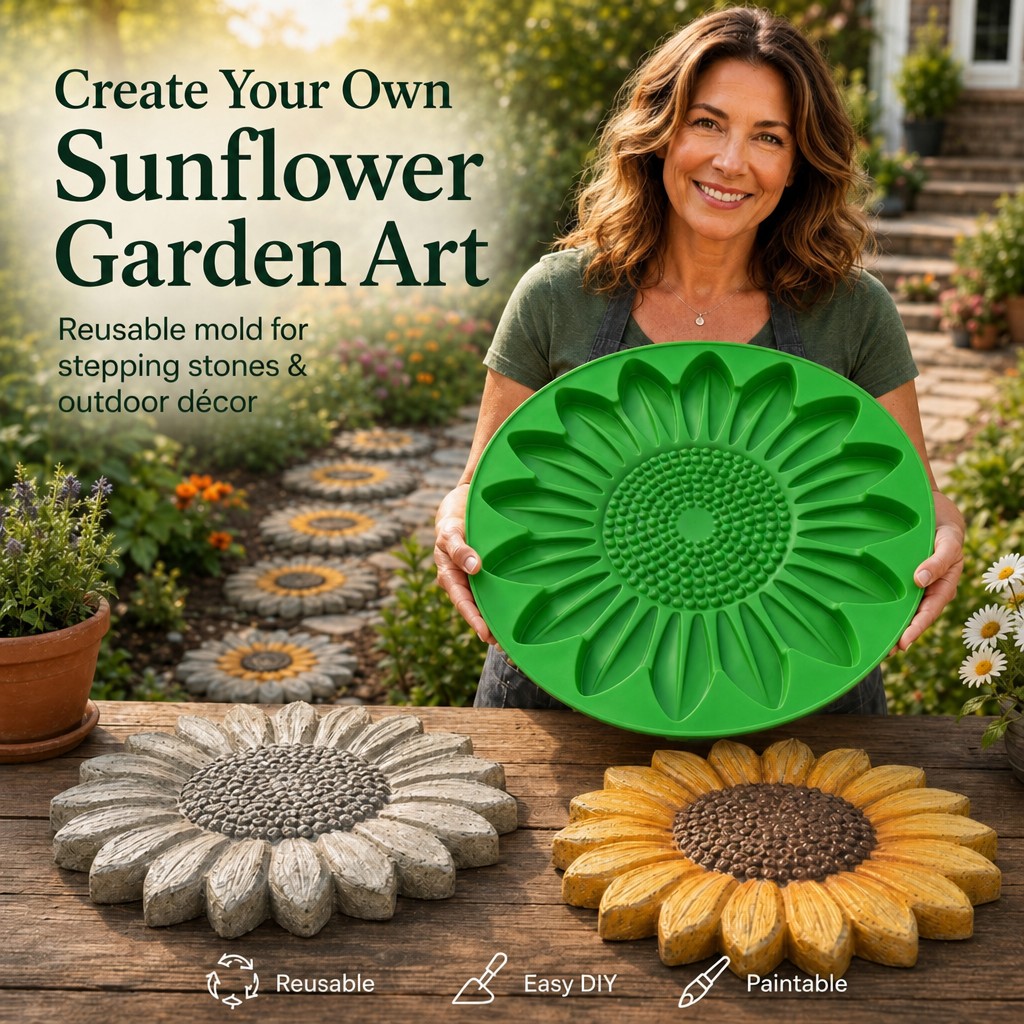مجموعة قوالب حجرية على شكل زهر - مراجعة Gardening Tools Shop وسعره