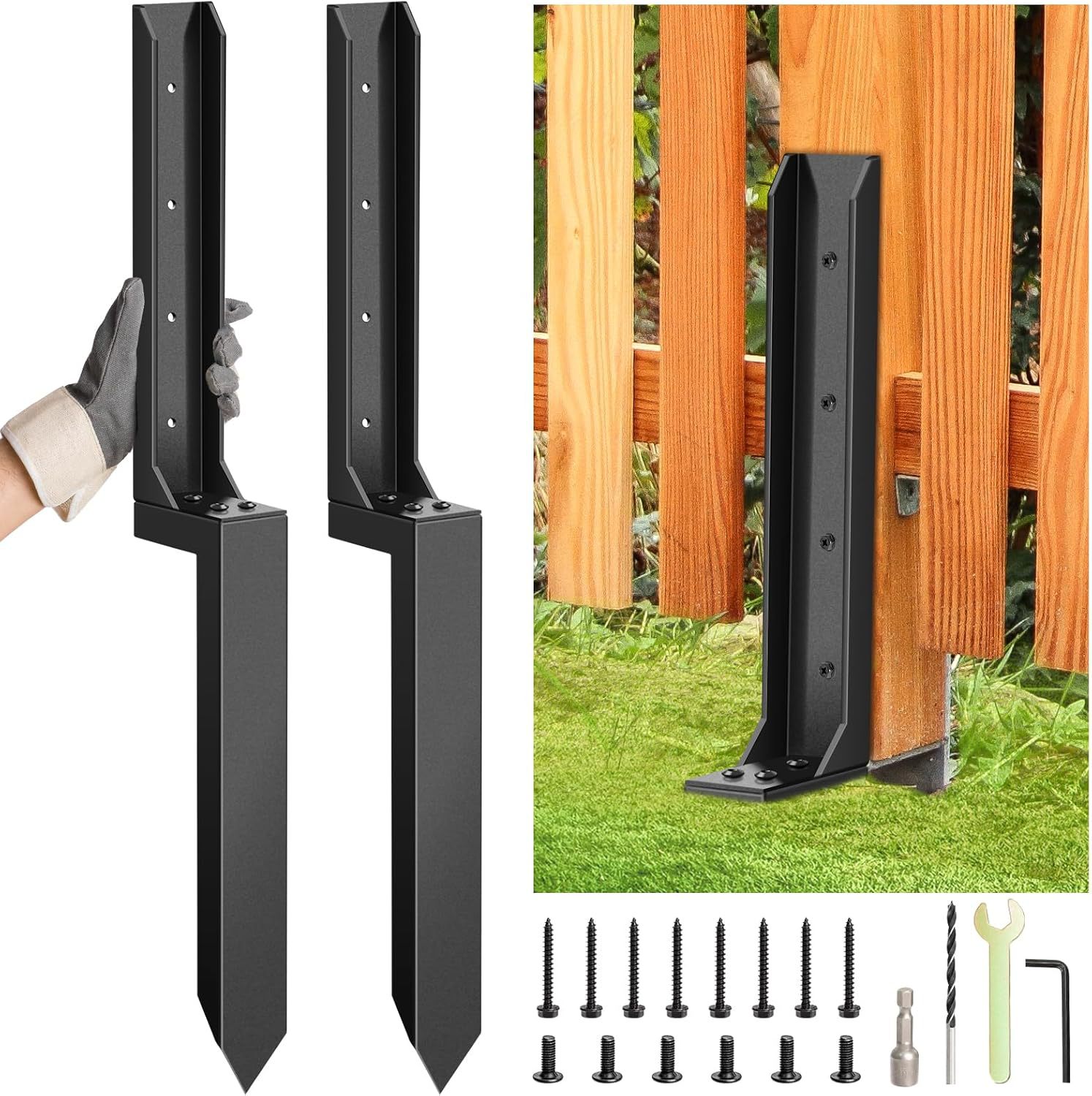 2 قطعة سياج إصلاح مرساة سياج ا - مراجعة Gardening Tools Kit For Home Garden وسعره