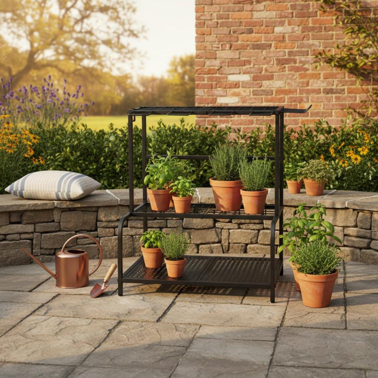 رف أدوات حديقة معدني متعدد الط - مراجعة Gardening Tools Holder وسعره