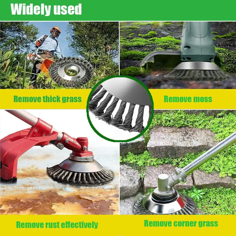 رأس فرشاة سلكية فولاذية 4/6/10 - مراجعة Gardening Tools Shop وسعره