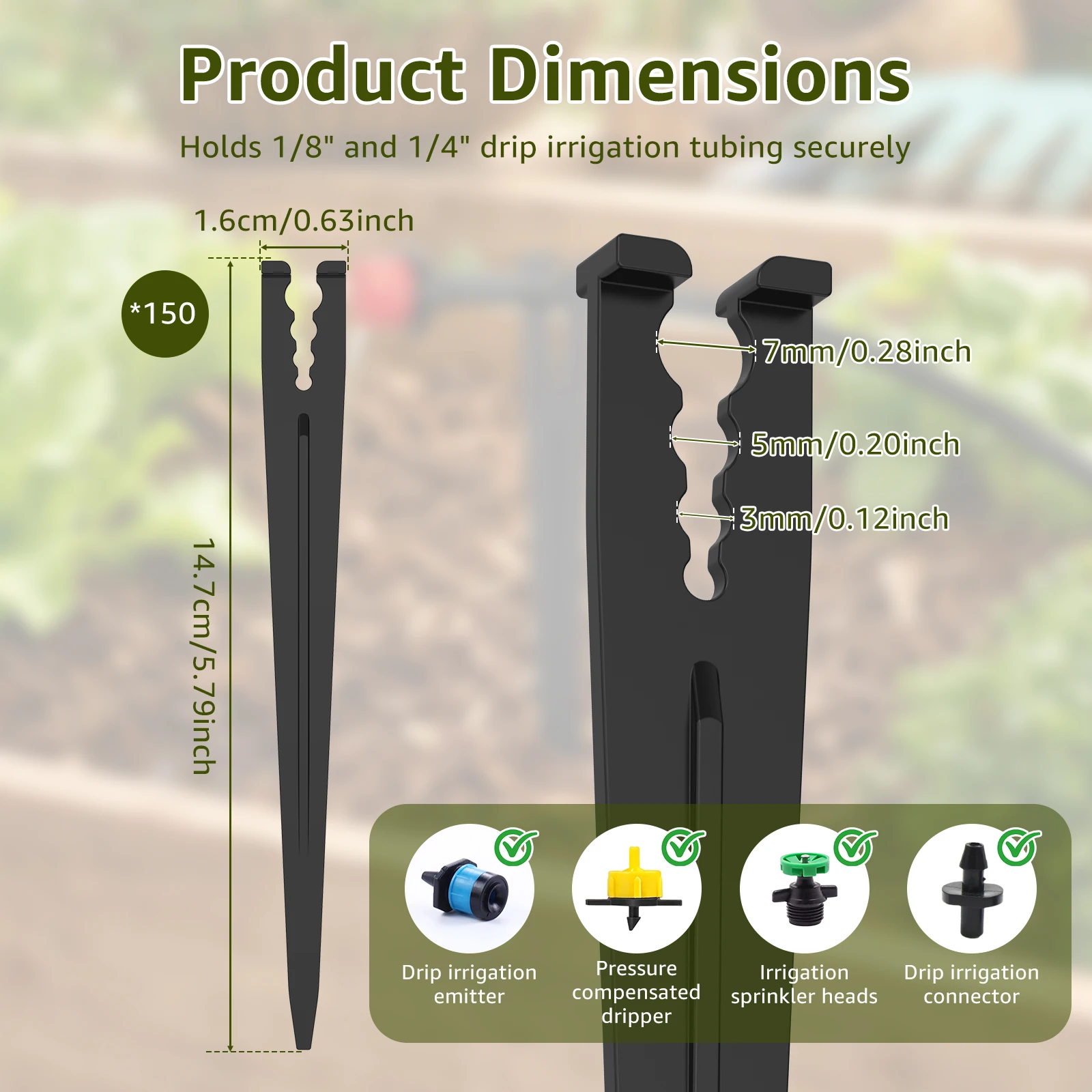 أوتاد ري بالتنقيط مقاس 1/4 بوص - مراجعة Gardening Tools Holder وسعره